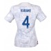 Billige Frankrig Raphael Varane #4 Udebane Fodboldtrøjer Dame VM 2022 Kortærmet